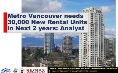 [MARKET] Metro Vancouver needs 30,000 new rental units in next two years: Analyst