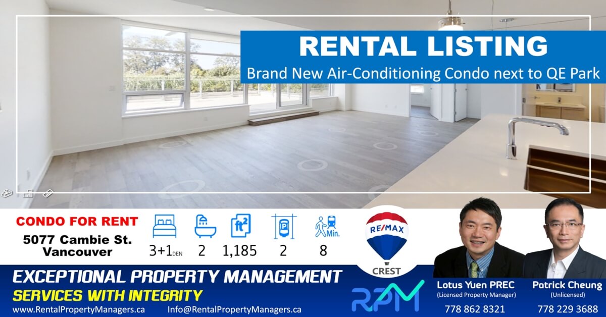RentalPropertyManagers.ca - 5077 Cambie Street, Vancouver 35 Park West - LYU024