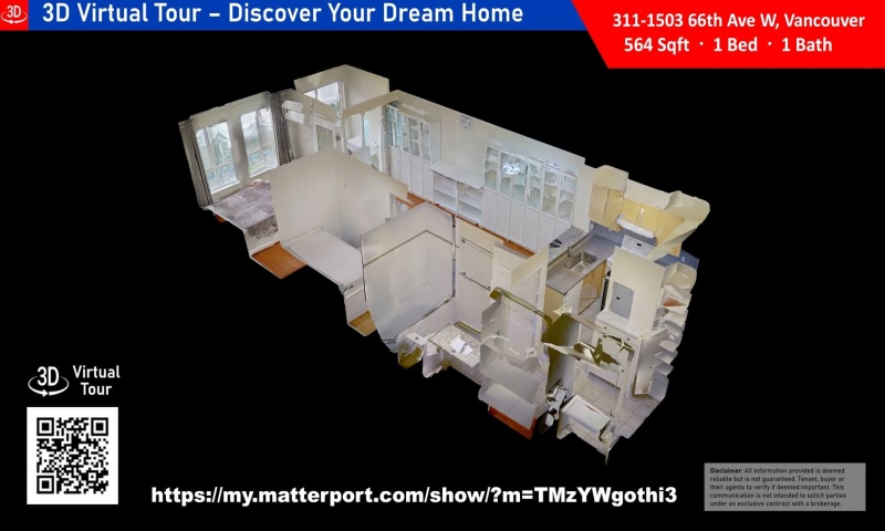 #3xx-1503 66th Ave W, Vancouver, 1 Bedroom Bedrooms, ,1 BathroomBathrooms,Condo,Rented and Being Managed,#3xx-1503 66th Ave W, Vancouver,1114