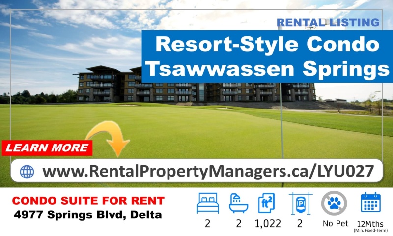 #2xx-4977 Spring Blvd, Tsawwassen, 2 Bedrooms Bedrooms, ,2 BathroomsBathrooms,Condo,Rented and Being Managed,Tsawwassen Springs,#2xx-4977 Spring Blvd, Tsawwassen,1054
